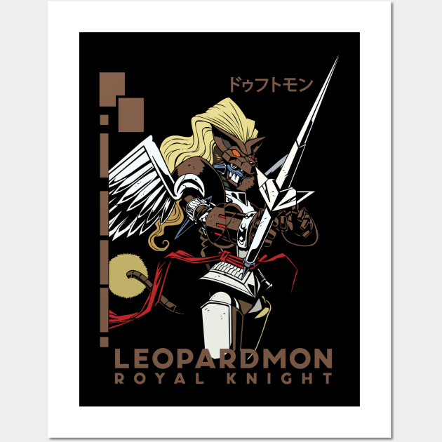 digimon leopardmon duftmon royal knight Wall Art by DeeMON